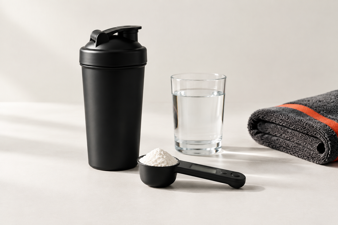 Cómo medir y preparar proteína y creatina para entrenar